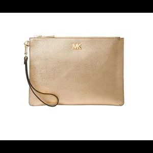 Michael Kors Gold clutch wristlet
